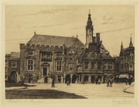KG 09508
<br/>
Stadhuis te Haarlem
<br/>
<em>Keens, Georg (pseudoniem) (1878-1956)</em>